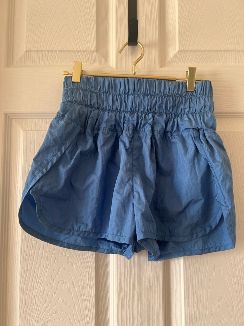FP Movement by Free People Sky Blue Elastic-Waist Athletic Shorts Small EUC